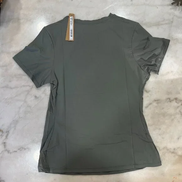 SKIMS Fits Everybody Short Sleeve T-Shirt, Gunmetal, Size Medium - NWT - Picture 6 of 9